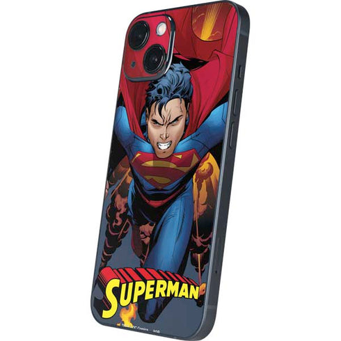 DC Comics Superman Action Flying Pose iPhone 14 Plus Skin